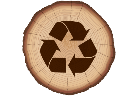Recyclage des matières premières. 